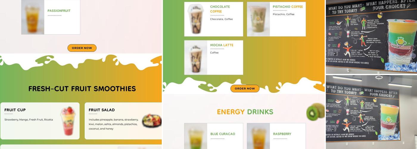 VARA Juice (Oak Park) Menu