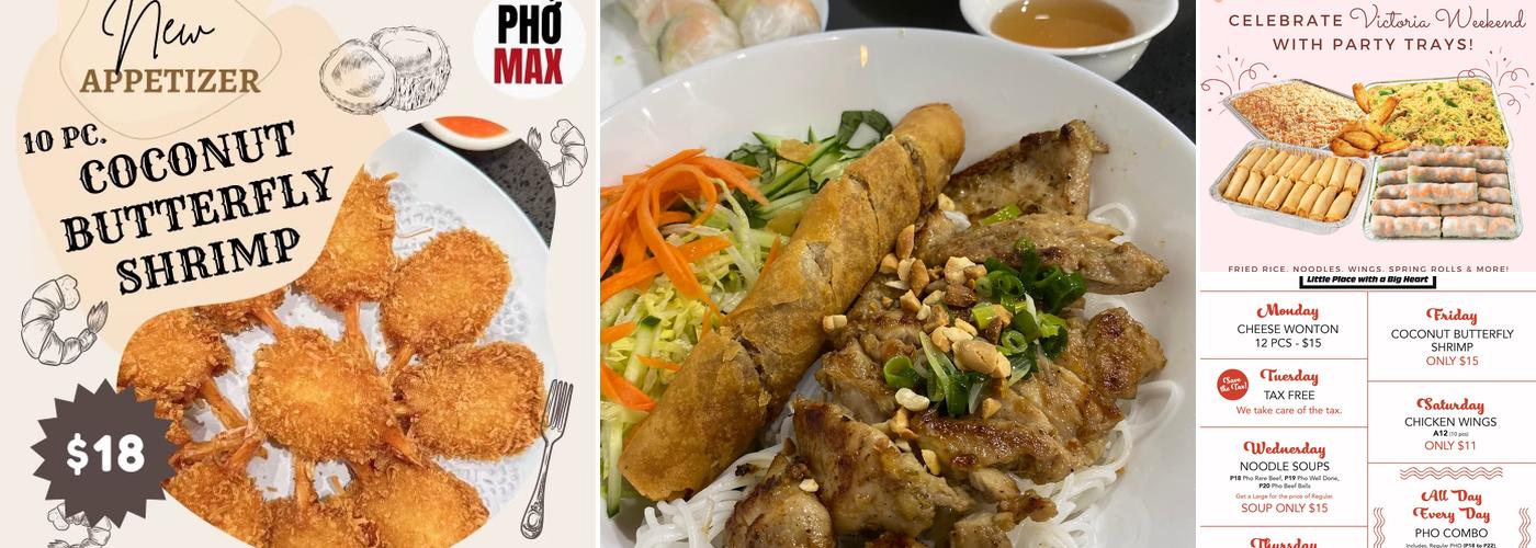 Pho Max Menu