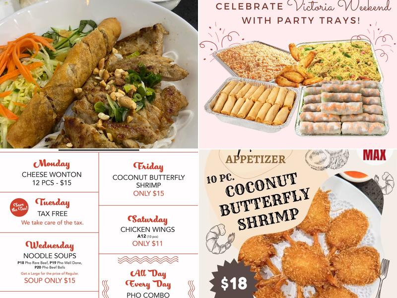 Pho Max Menu