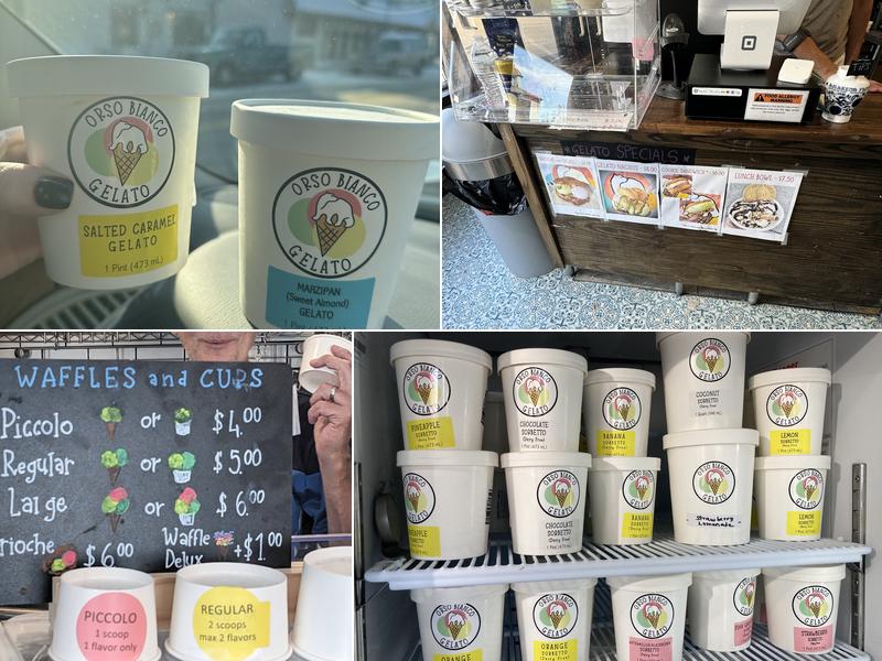 Orso Bianco Gelato Menu