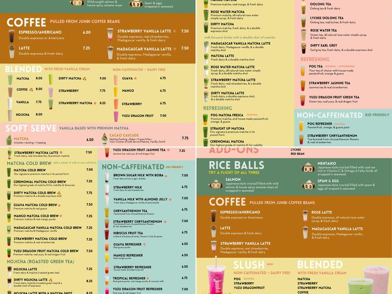 Junbi - Irvine Menu