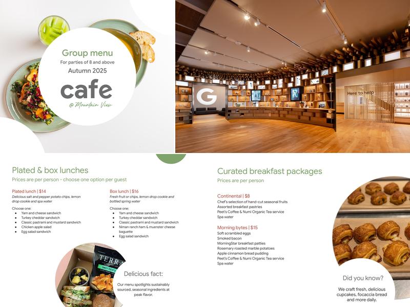 Google Visitor Experience Menu