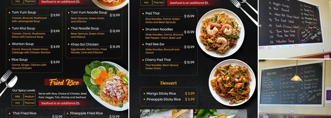 Cherry Thai Menu