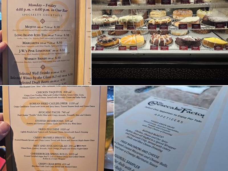The Cheesecake Factory Menu