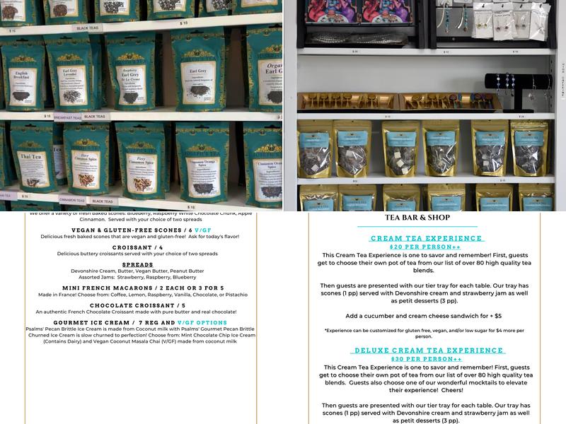 Joseph's Tea Bar Dunedin Menu