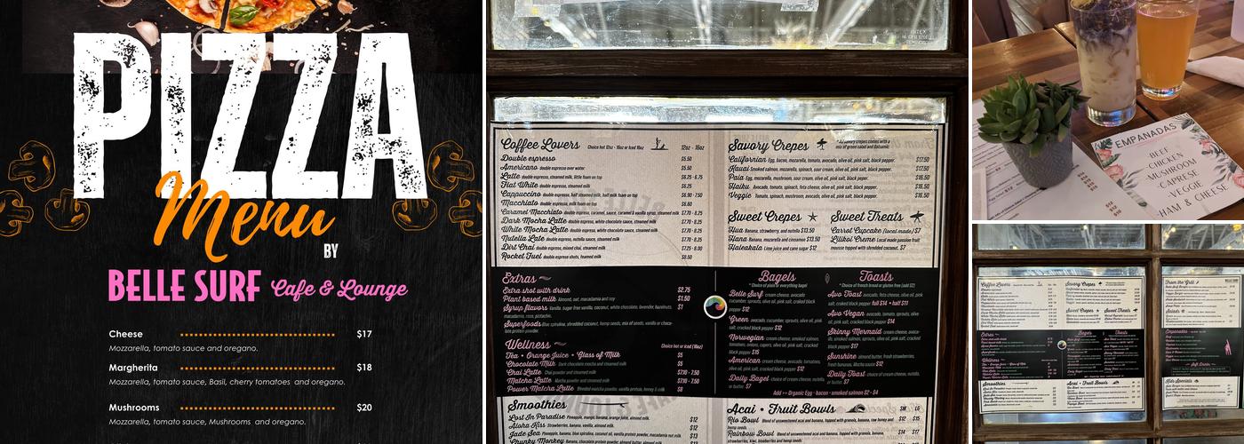 Belle Surf Cafe & Lounge Menu