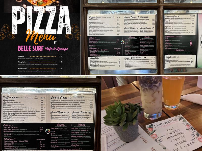Belle Surf Cafe & Lounge Menu