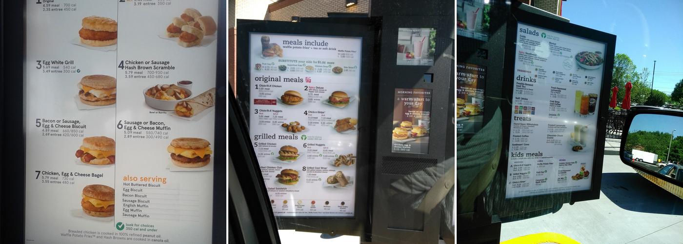 Chick-fil-A Menu