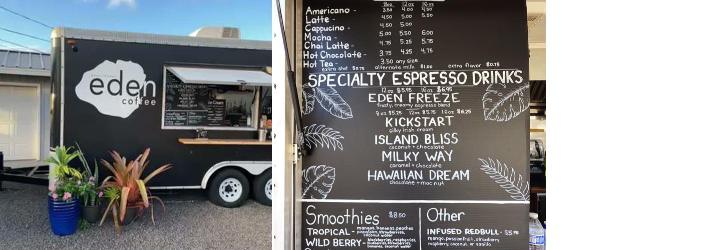 Eden Coffee Poipu Menu