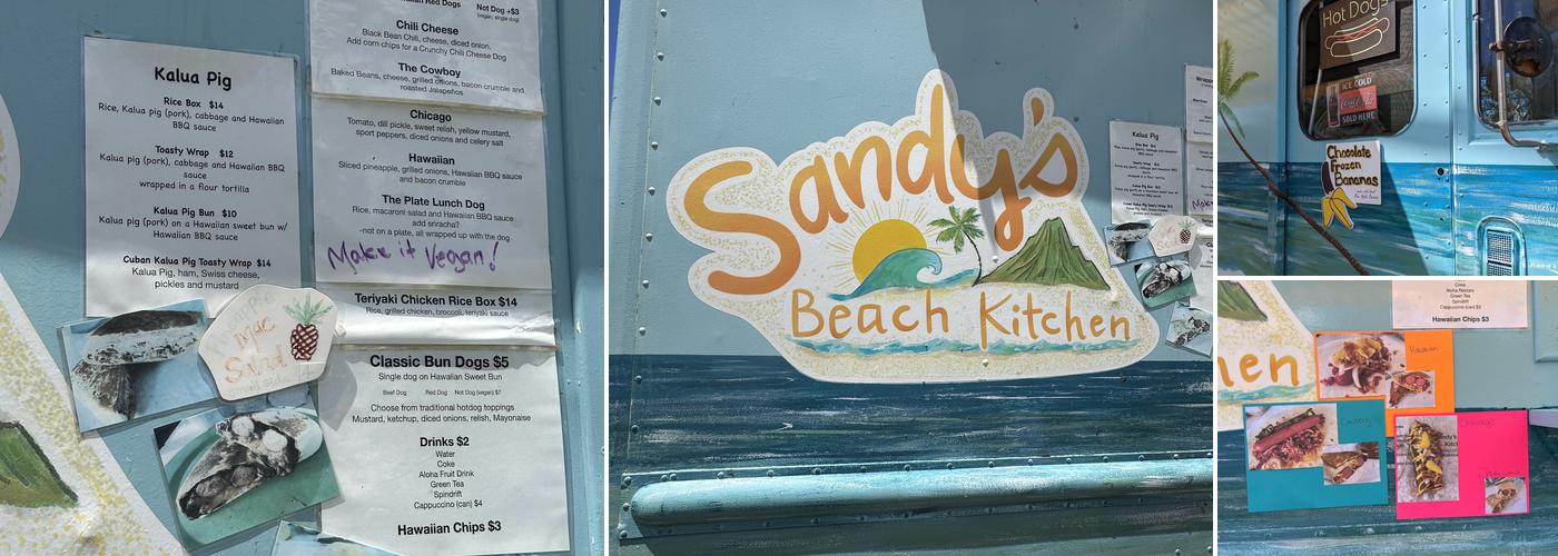 Sandy's Beach Kitchen Menu