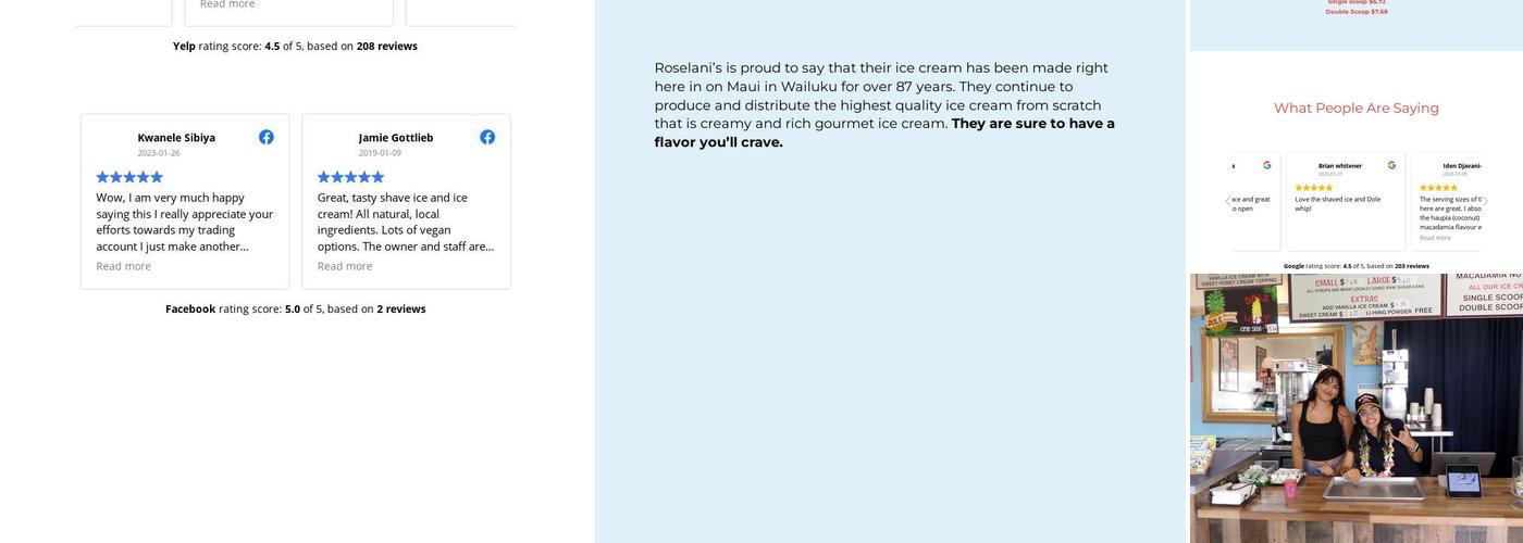 Surfing Monkey Shave Ice Menu