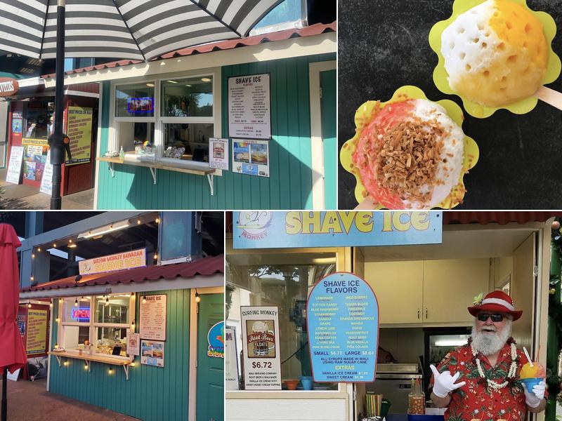 Surfing Monkey Shave Ice