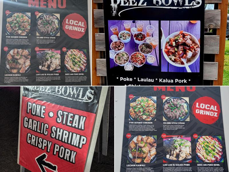 Deez Bowls Menu
