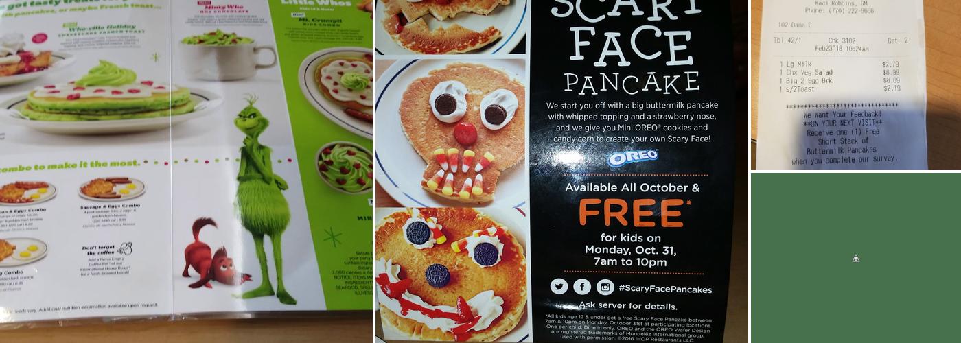 IHOP Menu