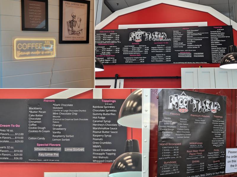Moo Thru Herndon Menu