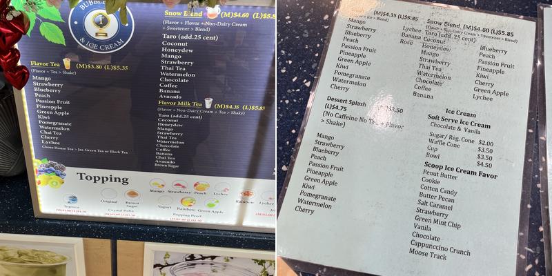 1st PHỞ & Frosty Blends Menu