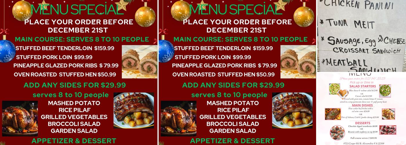 Grandmas Famous Cafe Menu