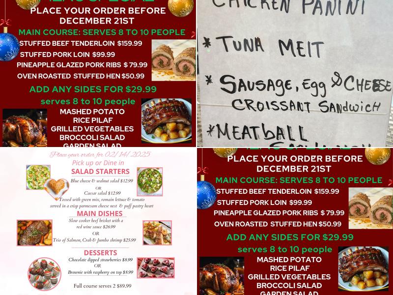 Grandmas Famous Cafe Menu