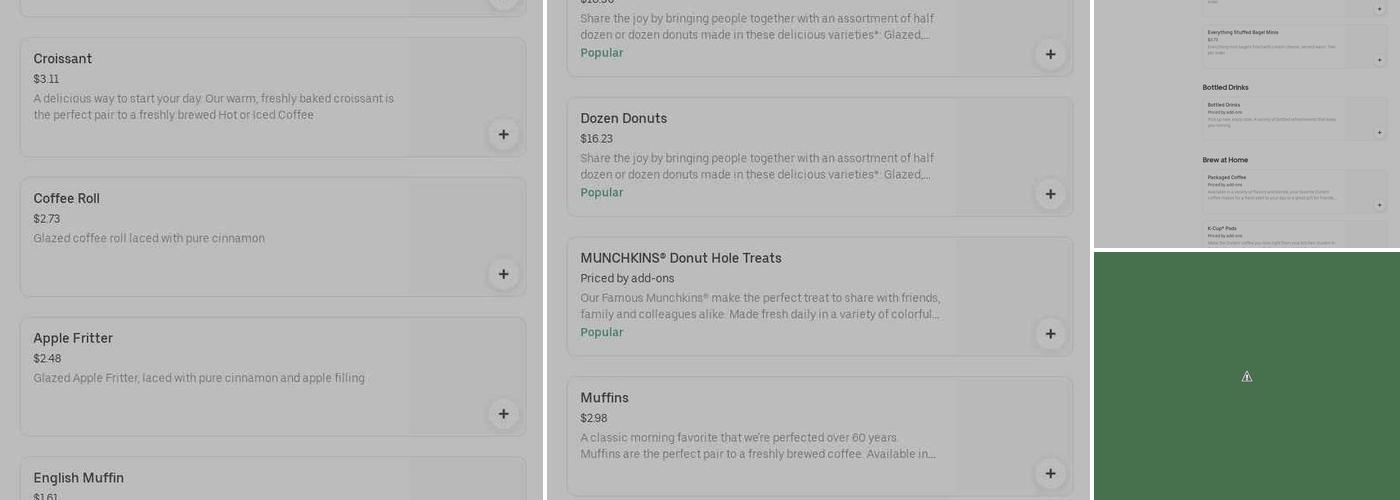 Dunkin' Menu