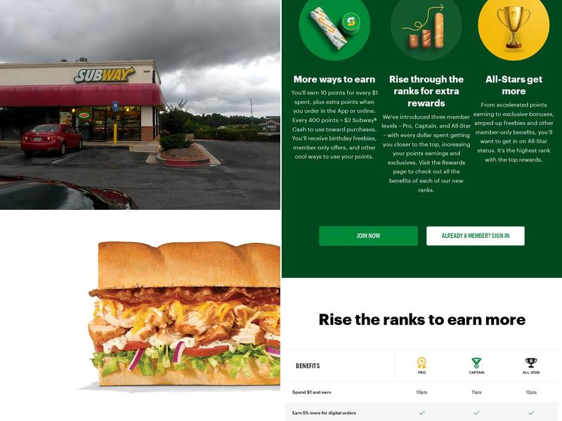Subway Menu