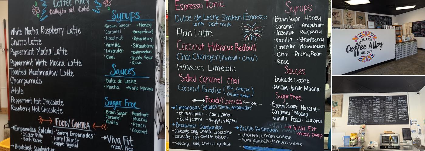 Coffee Alley - Callejon del Cafe Menu