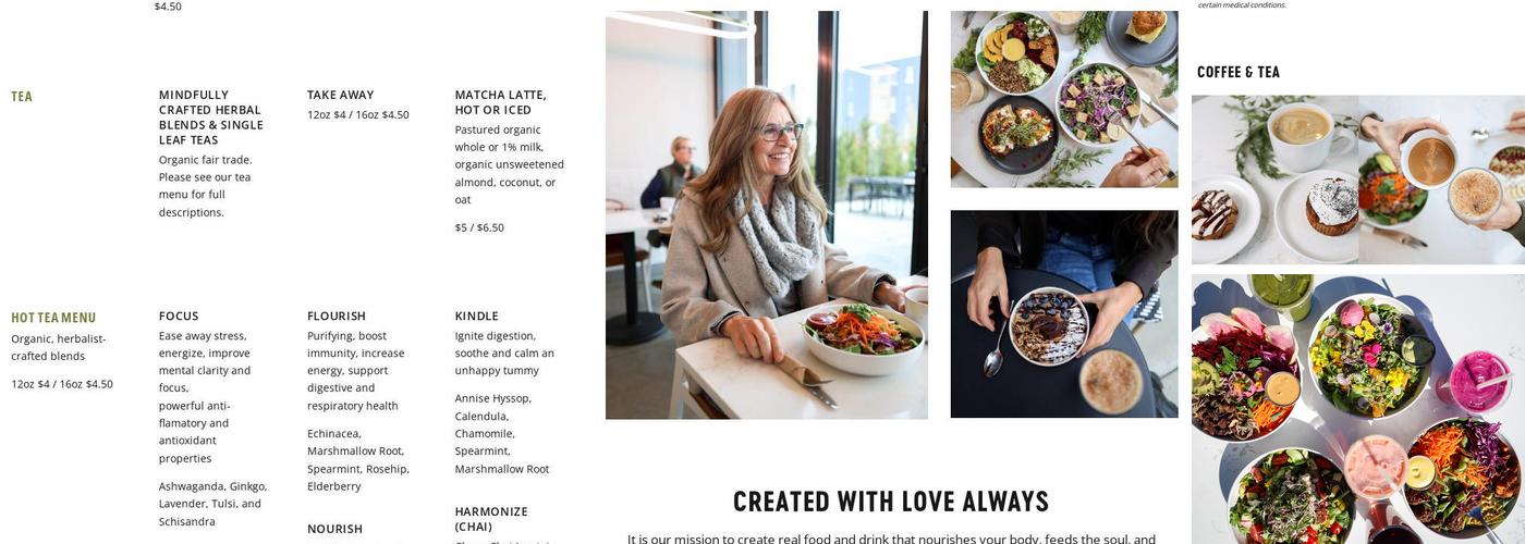 LANEY & LU Menu