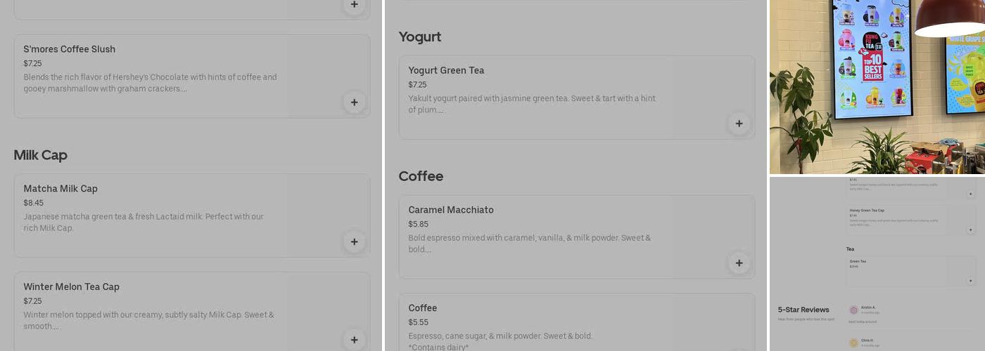 Kung Fu Tea Menu