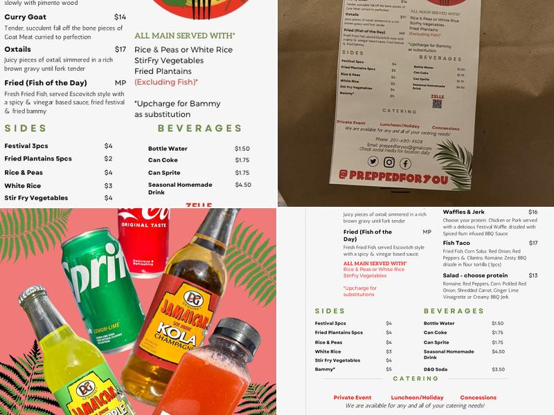 Prepped for You Menu