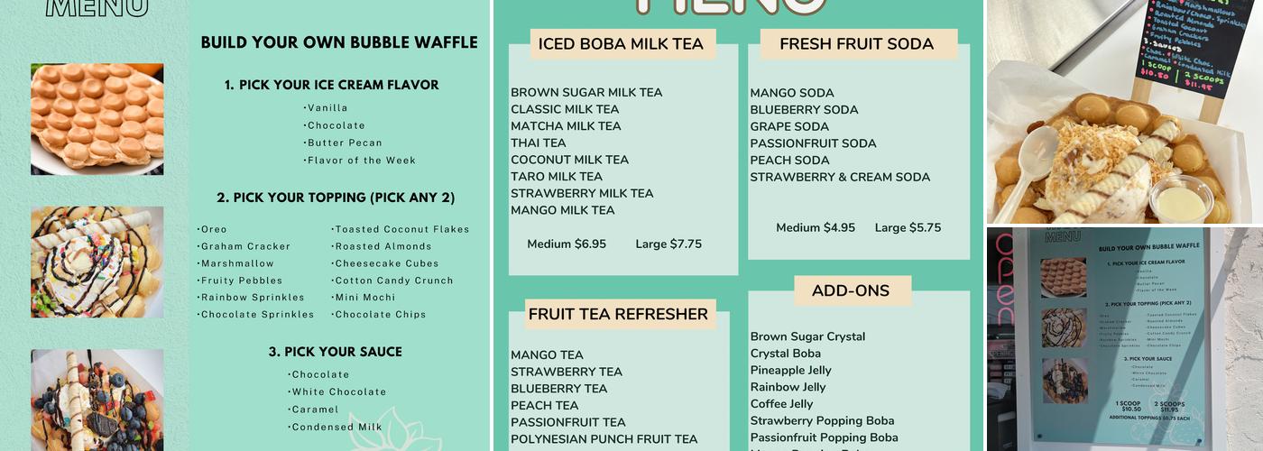 Boba & Berries Menu