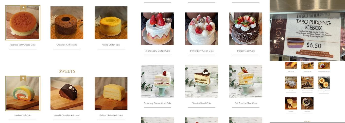 Sunmerry Bakery Menu