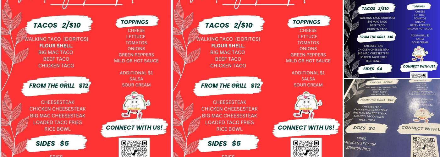 Walking Taco Menu