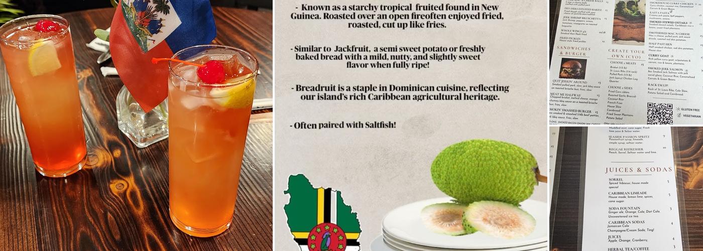 The Roasted Breadfruit Smokehouse and Grill Menu