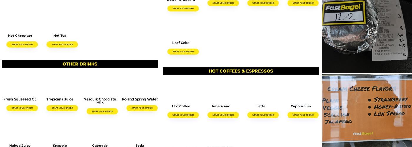 Fast Bagel - Woodbridge Menu