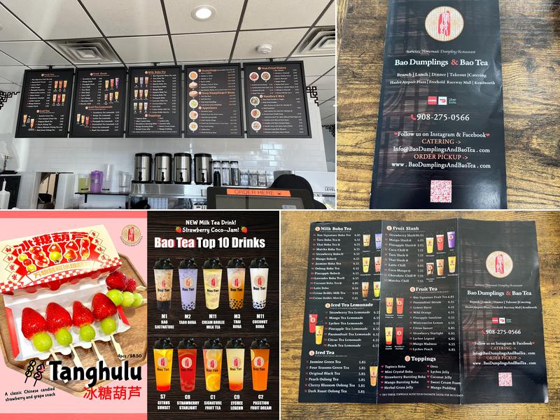 Bao Dumplings & Bao Tea 寶餃寶茶 Menu