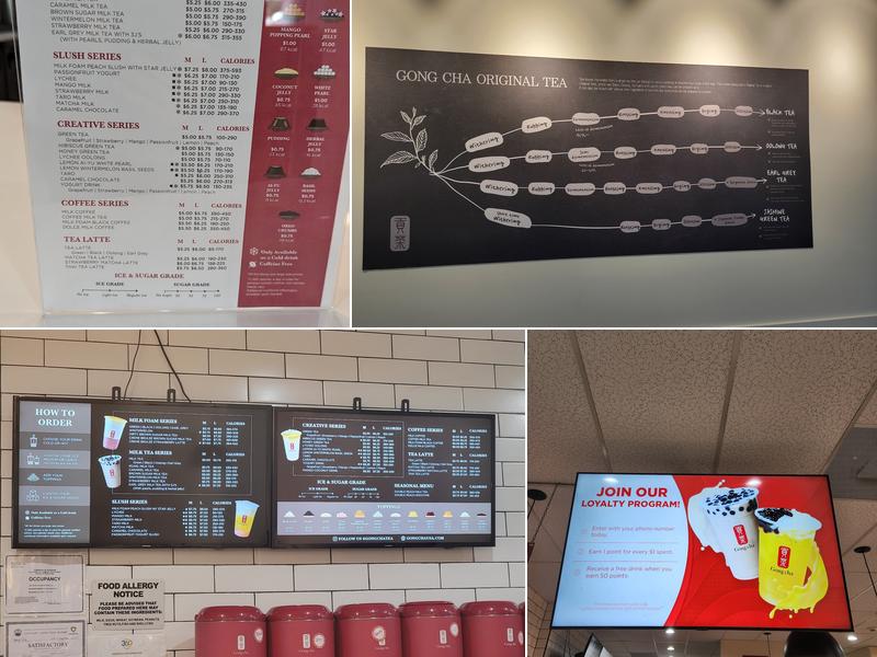 Gong Cha Marlton Menu