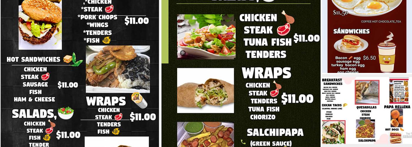 ROSAS’ CATERING SERVICES LLC Menu