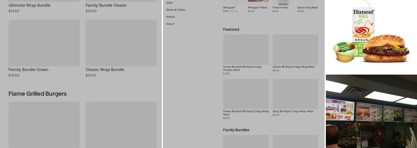 Burger King Menu