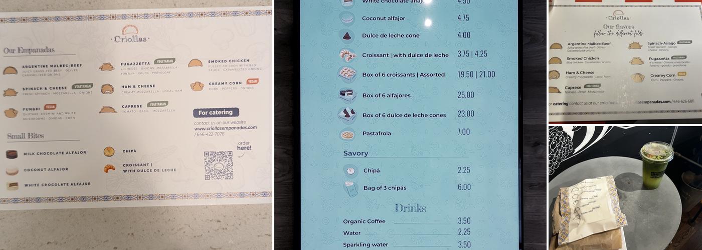 Criollas | Baked Empanadas - Hell's Kitchen Menu