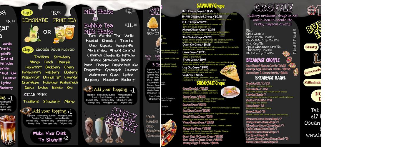 Lazy Dog Grocery Store Menu