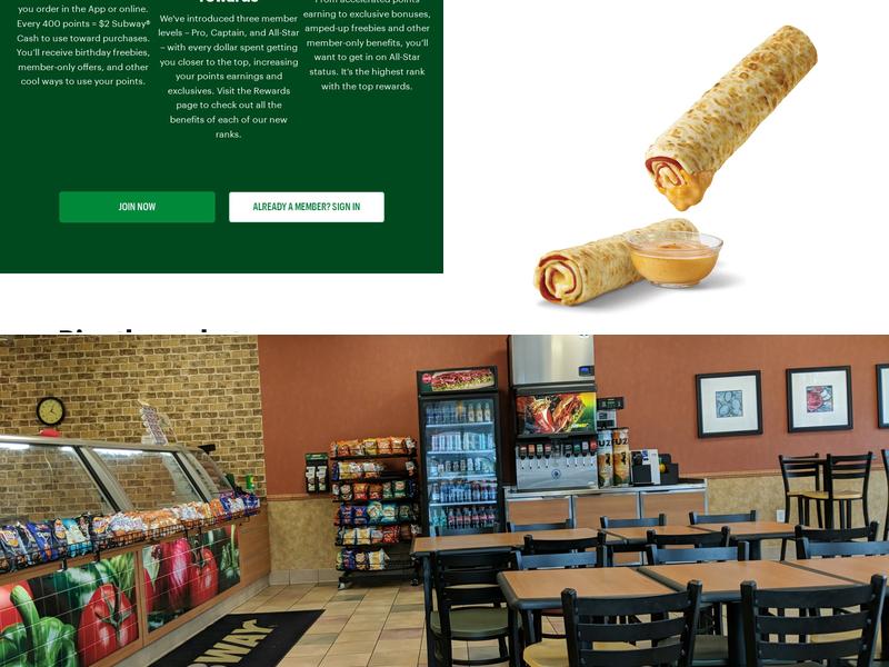 Subway Menu