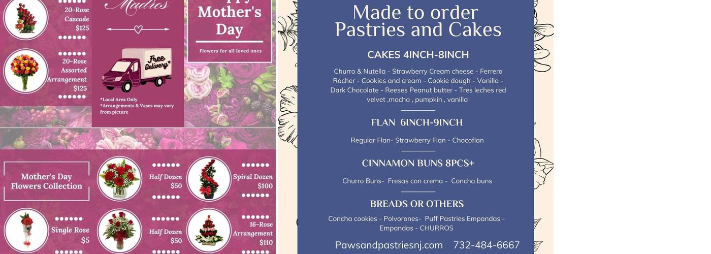 Paws and Pastries Menu
