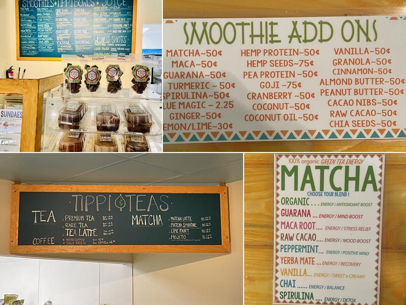 TIPPI TEAS Menu
