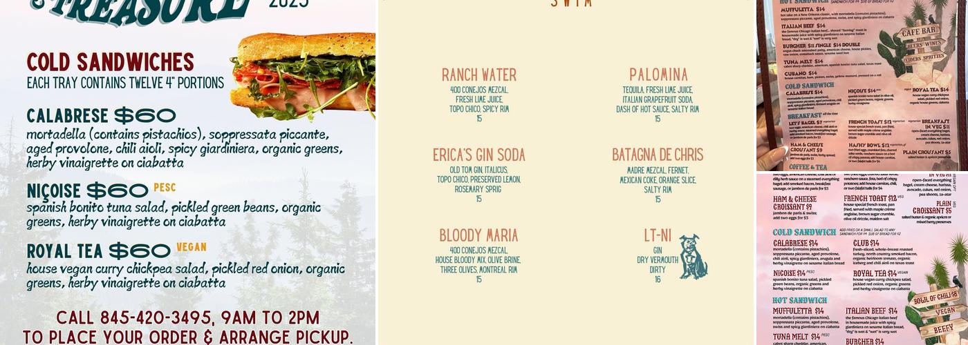 Café Little Treasure Menu