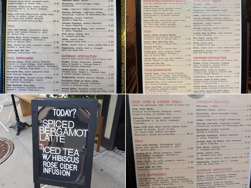 Beacon Coffee Co. & Mercantile Menu