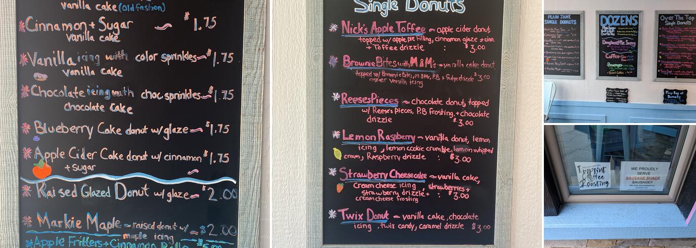 Heidi Ho Donuts Menu