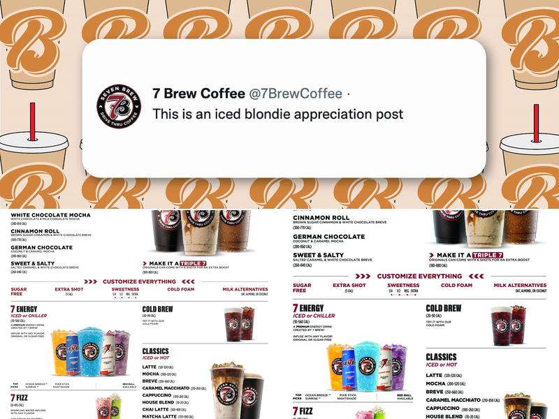 7 Brew Coffee Menu
