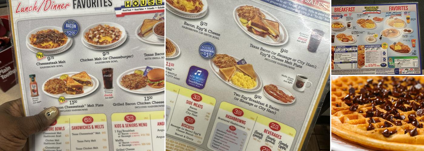 Waffle House Menu