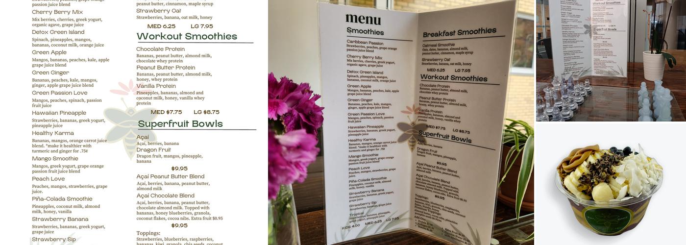Fresh Sips Menu