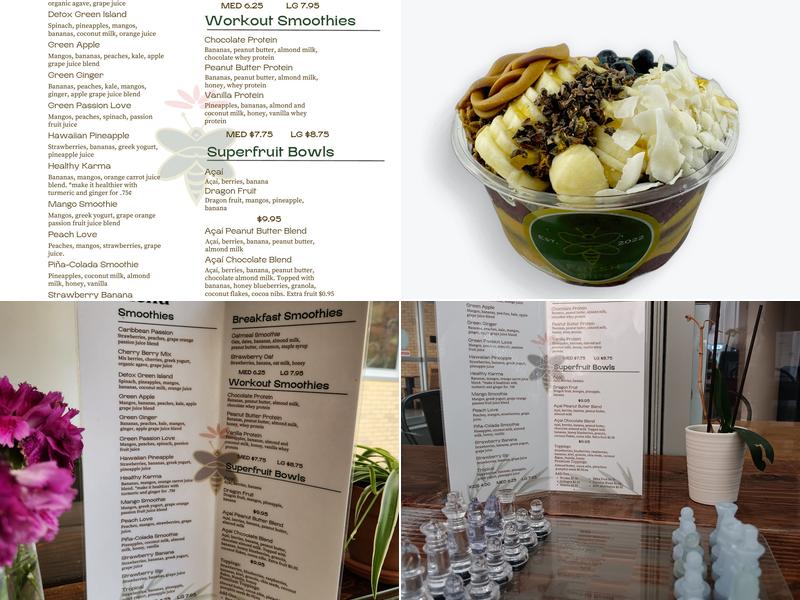 Fresh Sips Menu