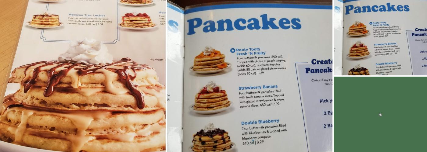 IHOP Menu